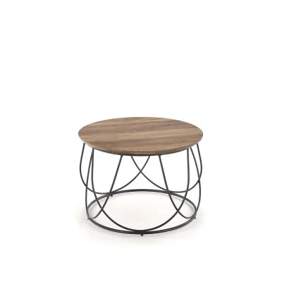 COFFEE TABLE NUBIRA, FRAME - BLACK, TOP - NUT